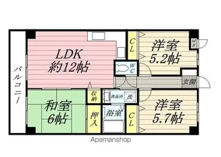 フォレストシティー町田【4階】の間取り
