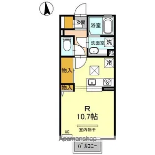 グローリア B【1階】の間取り