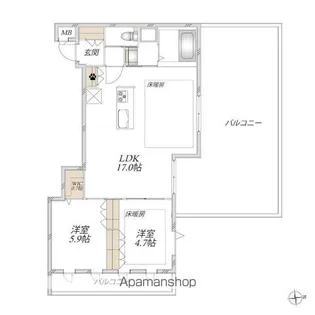 BAUM(バウム)【302号室】の間取り