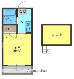 シティ門真【1階】の間取り