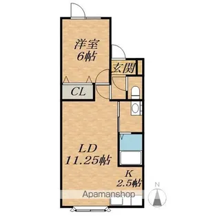 北海道帯広市西八条南4丁目【アパート】の間取り