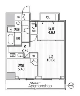 グラシアプレイス曳舟【8階】の間取り
