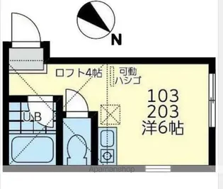 クラブ・ザ・ユナイト アプロディーテ【103号室】の間取り