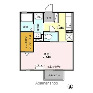 サフィール A・B【2階】の間取り