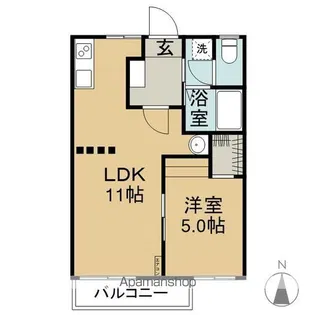 フレグランスミツギ【1階】の間取り