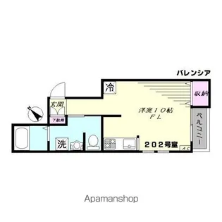 バレンシア【2階】の間取り