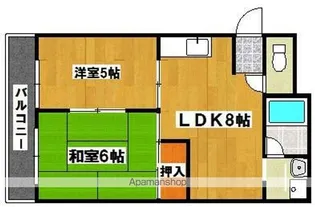 ササヤマンション【2階】の間取り