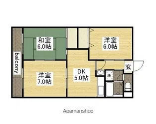 第3松本マンション【4階】の間取り