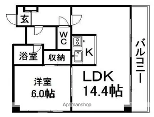 Lハイム豊平公園【8階】の間取り