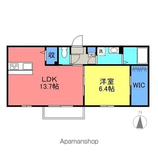 クオーレ【3-102号室】の間取り