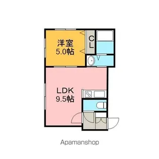 アーバン文教大前A【2階】の間取り