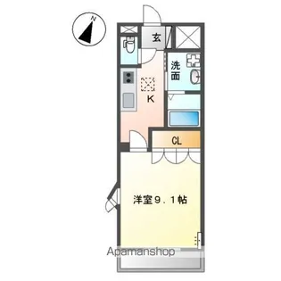 ボーリバージュ【1階】の間取り