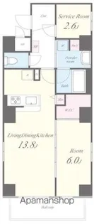 MEIN SCHLOSS亀戸【5階】の間取り