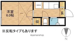 シャリエ方丈【101号室】の間取り