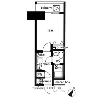 レジディア日本橋人形町Ⅱ【4階】の間取り