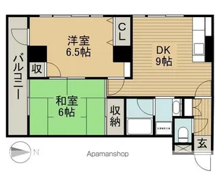 エシールKT【701号室】の間取り