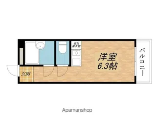 クッキィー石山寺【213号室】の間取り