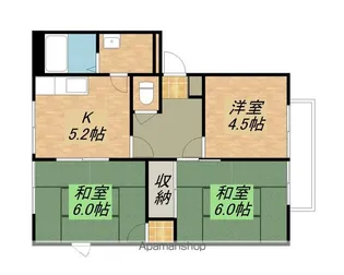 ダイヤモンドシーダー弐番館・参番館【102号室】の間取り