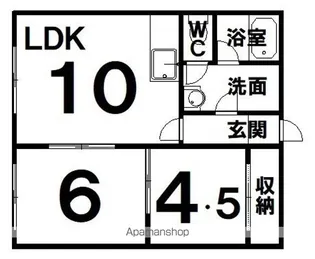 エスポワールIMⅢ【B号室】の間取り