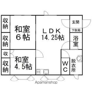 マルカハイツ2F【2階】の間取り