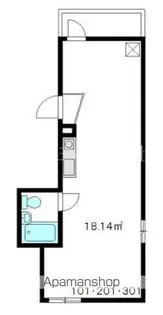エグゼ中野 V【301号室】の間取り