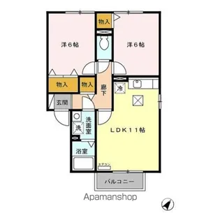 グランバルク A【1階】の間取り