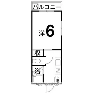 西影マンション【1階】の間取り