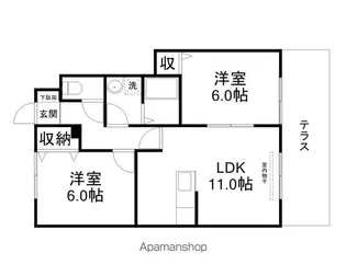 クレール紘【1階】の間取り