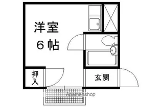 プチハウス平野【1-D号室】の間取り