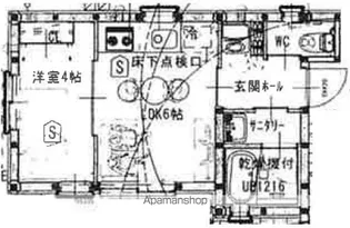 グリーンブーメラン【1A号室】の間取り