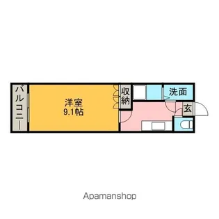 パピヨンⅢ【103号室】の間取り