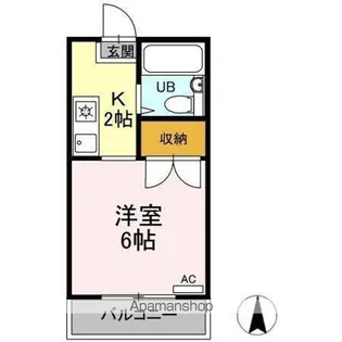 ジュネス昭島【1階】の間取り