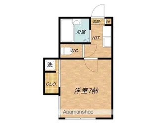 アイコート六番館【105号室】の間取り