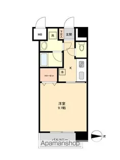 アーバンフラッツ青葉小田原【5階】の間取り