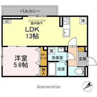 DーINVEST栄町【3階】の間取り