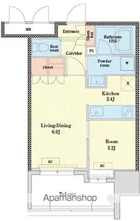 RJRプレシア博多【8階】の間取り