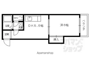 ミレイ西ノ京【408w号室】の間取り