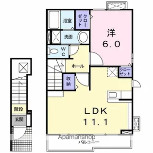 プリマベーラ B【2階】の間取り