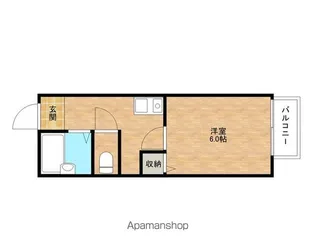 プリシェール味園【Ⅰ210号室】の間取り