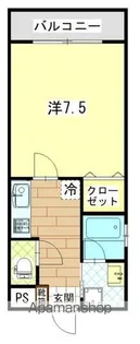 コンフォール上荒田【402号室】の間取り