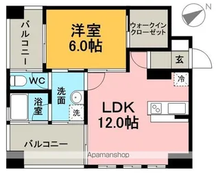 ブライトン【7階】の間取り