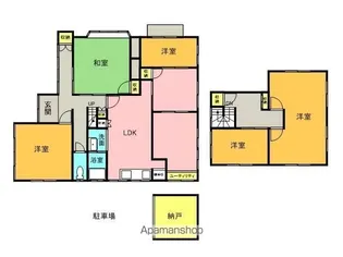 香川県観音寺市柞田町【一戸建】の間取り