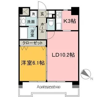 グレイス入間【202号室】の間取り