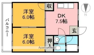 センターハウスはりまや【5階】の間取り