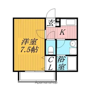 千葉県千葉市中央区新田町【アパート】の間取り