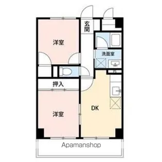 アルデール三郷 B棟【2階】の間取り
