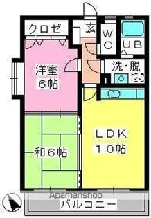 クレールマノワール【3階】の間取り