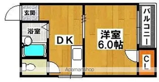 1DKの間取り画像