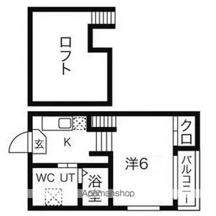 グラード旭ヶ丘【1階】の間取り