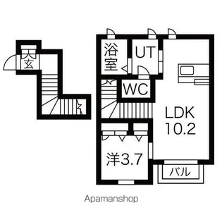 メゾンヴァリエⅡ【201号室】の間取り